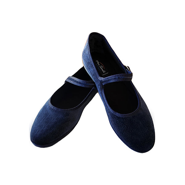 Ginger - Mary Jane Blue Seta