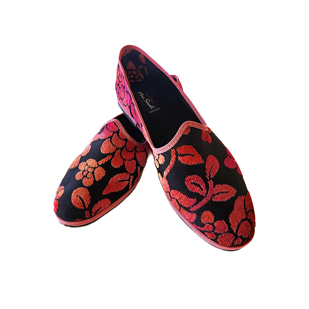 Moirette Burn Out Rosa Antico