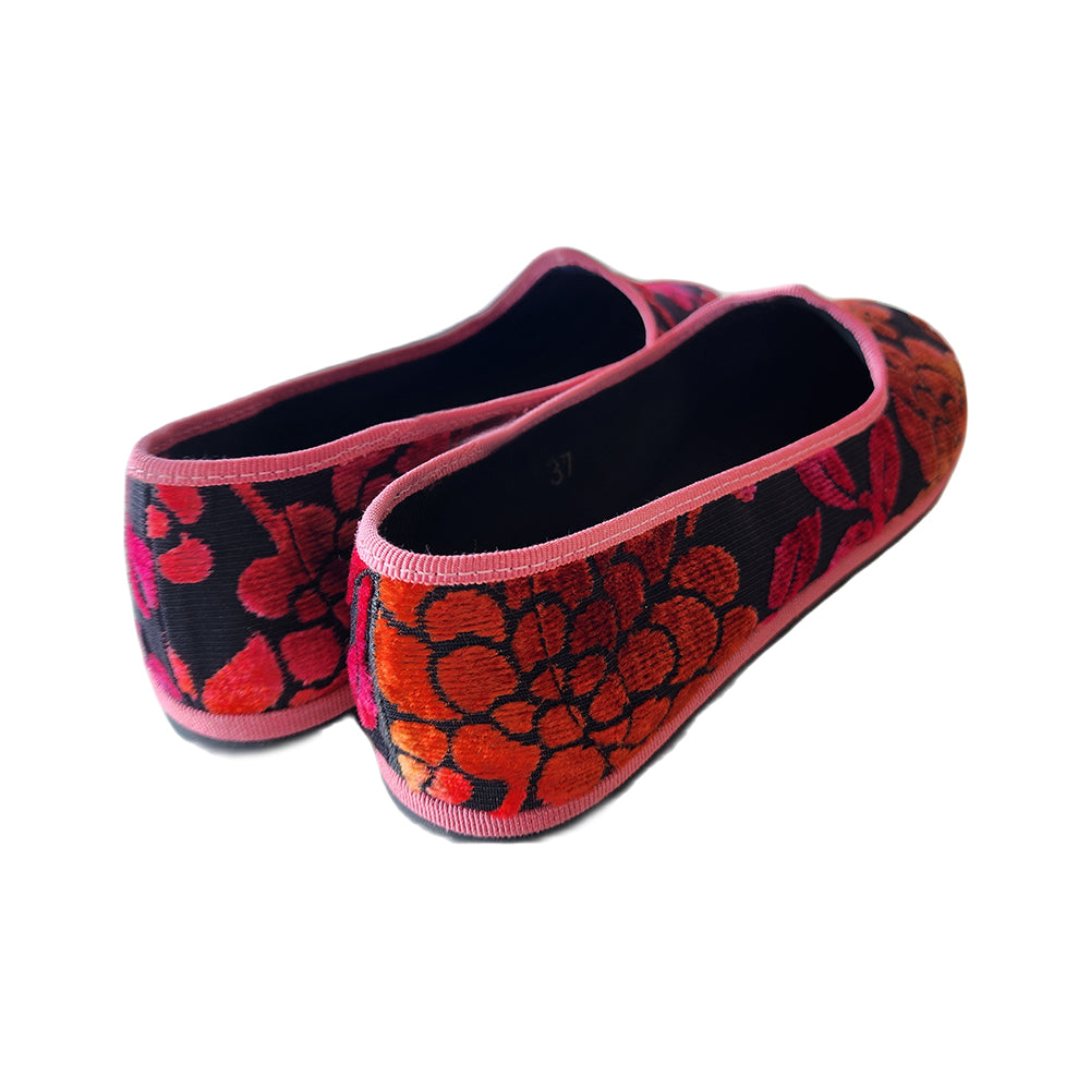 Moirette Burn Out Rosa Antico
