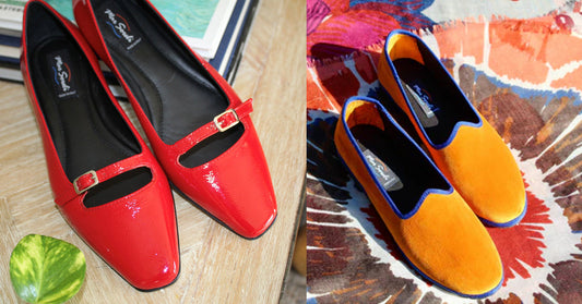 Italian leather ballerina flats