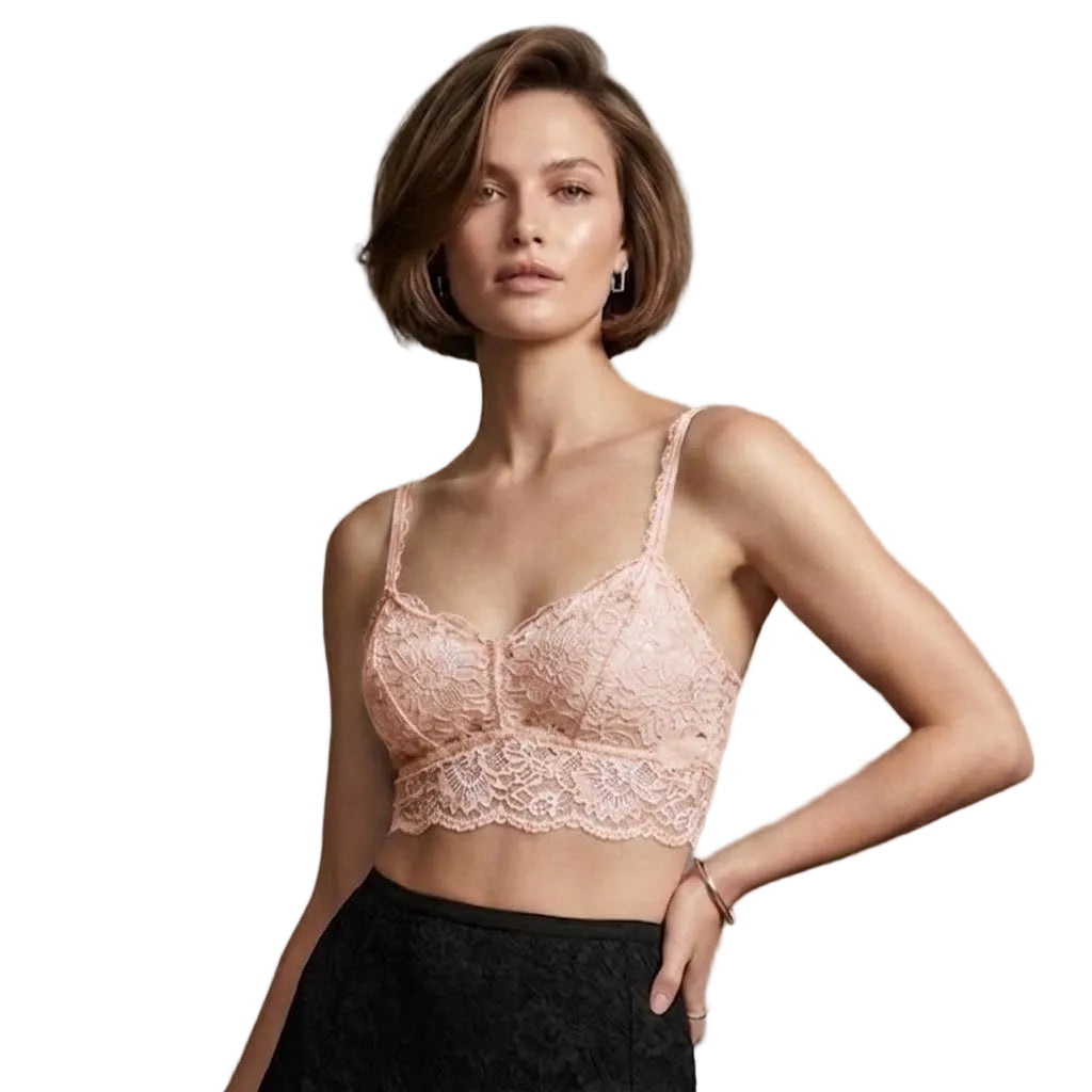 My Way Soft Crop Bustier Pink Lily