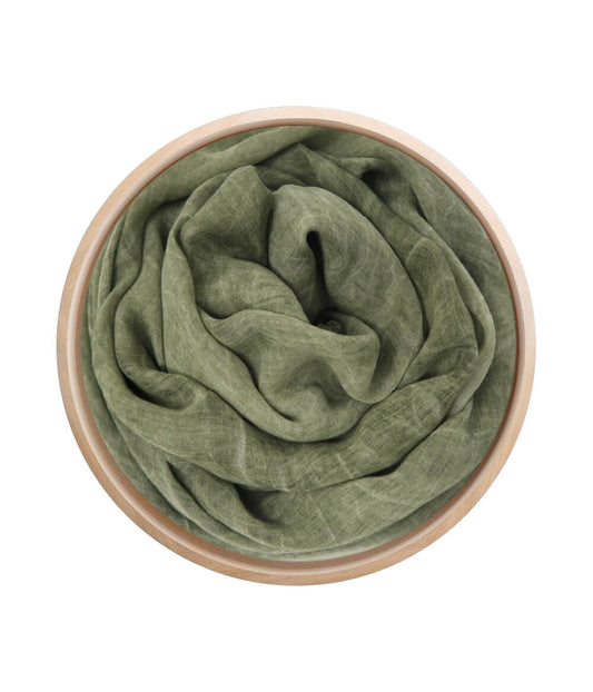 Bamboo Scarf Solid Dark Green 15