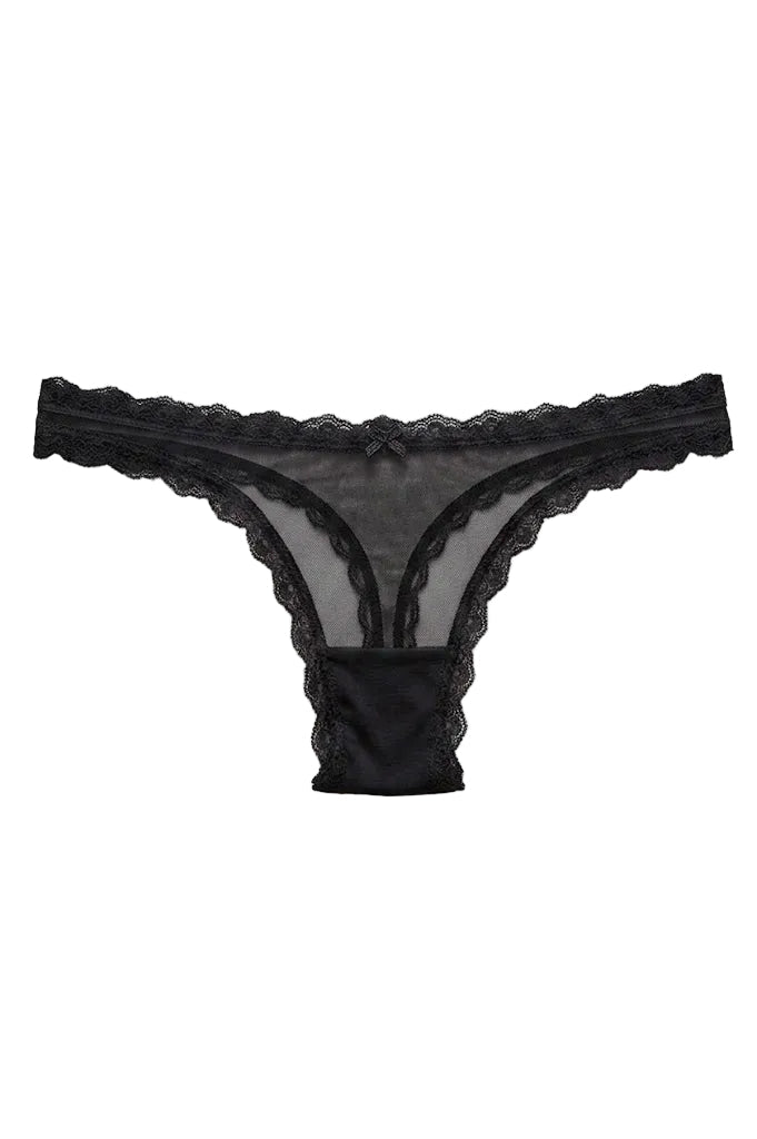 Valentina Low Rider Thong Black