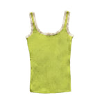 Valentina Camisole Pistacchio/White