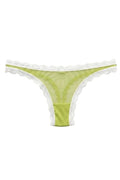 Valentina Low Rider Thong Pistacchio/White