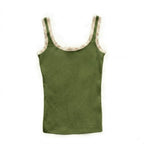 Valentina Camisole Sage/White