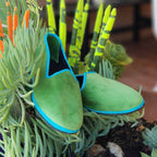 Tradizionale Bicolor Verde Acido-Petrolio