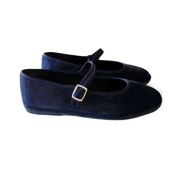 Ginger - Mary Jane Blue Seta