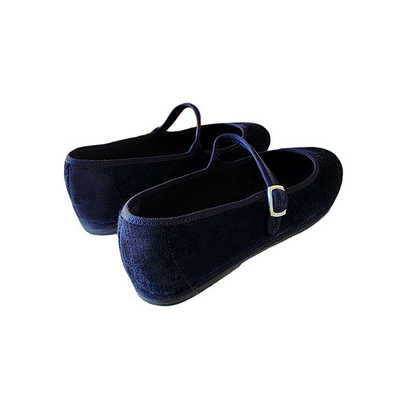 Ginger - Mary Jane Blue Seta
