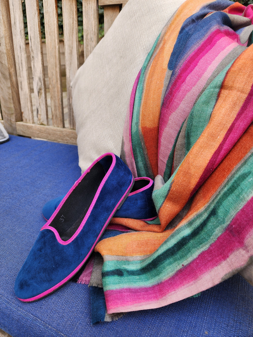 Tradizionale Bicolor Bluette-Arancio