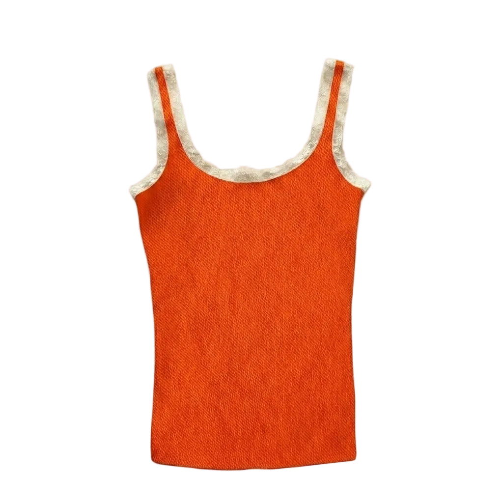Valentina Camisole Sun Orange/White