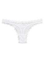 Valentina Low Rider Thong Lucent White