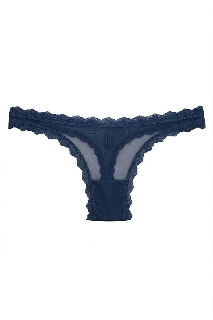 Valentina Low Rider Thong Navy Blue