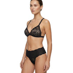 My Way Mid Rise Thong Black