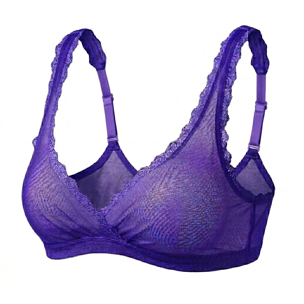 Valentina Cross Bralette Royal Purple
