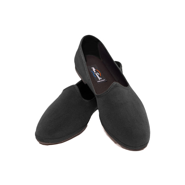 Friulane Velvet Flats in Nero Black | Handmade in Italy &nd