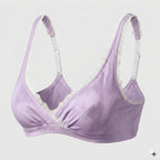 Valentina Cross Bralette Lavender/White