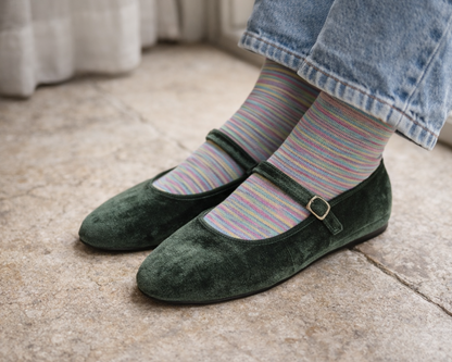 Ginger - Mary Jane Verde Seta