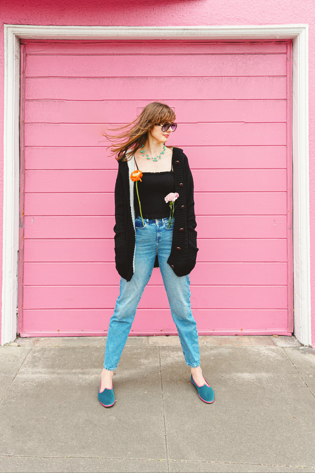 Tradizionale Bicolor Petrolio-Rosa