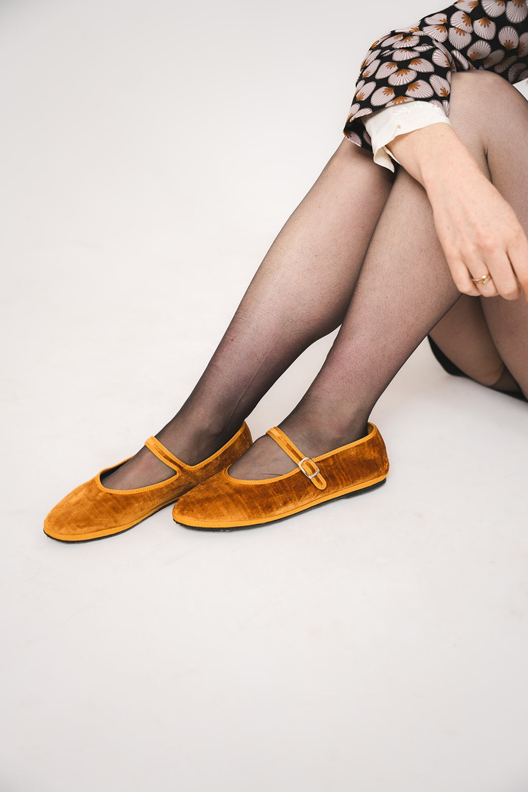 Ginger - Mary Jane Ocra Seta