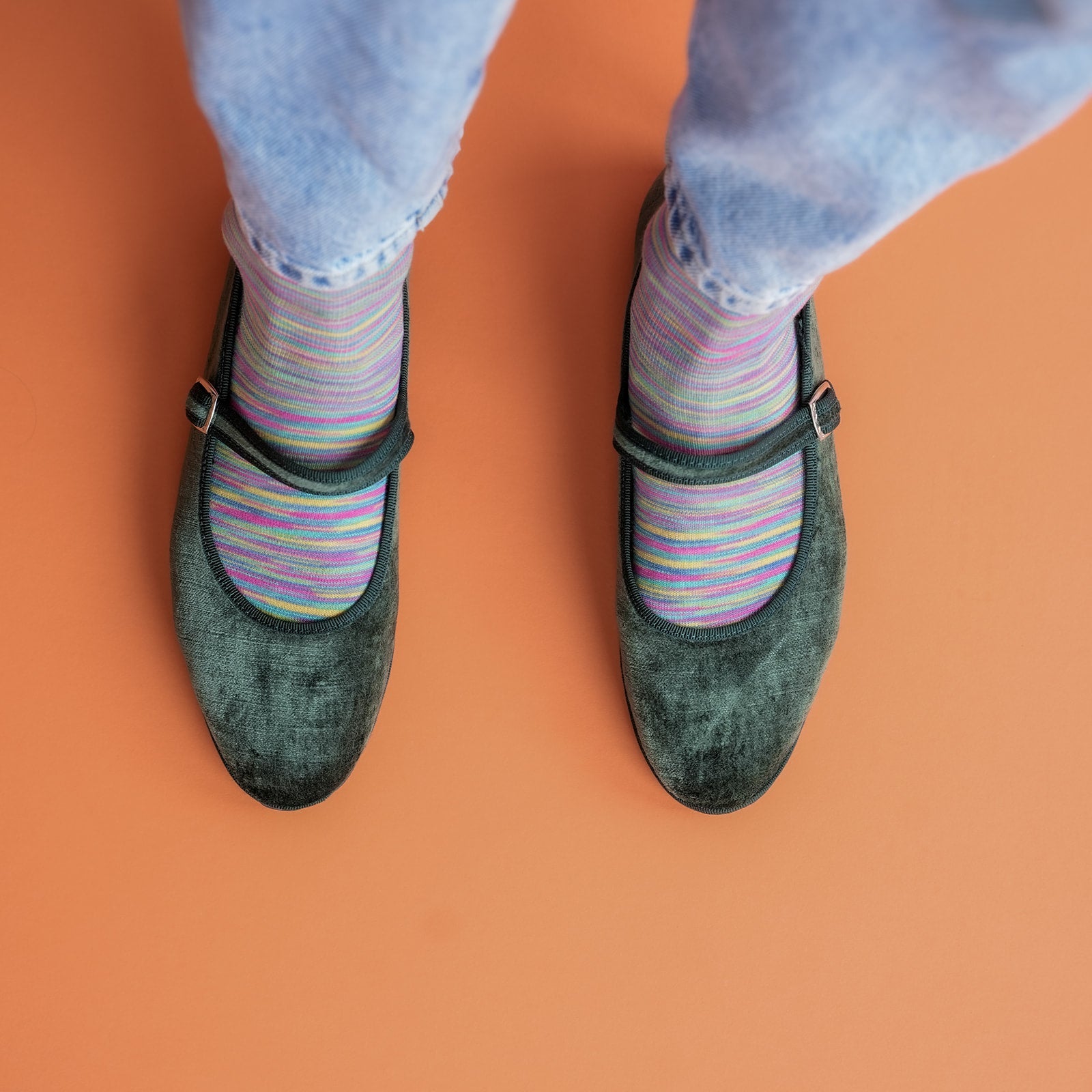 Ginger - Mary Jane Verde Seta