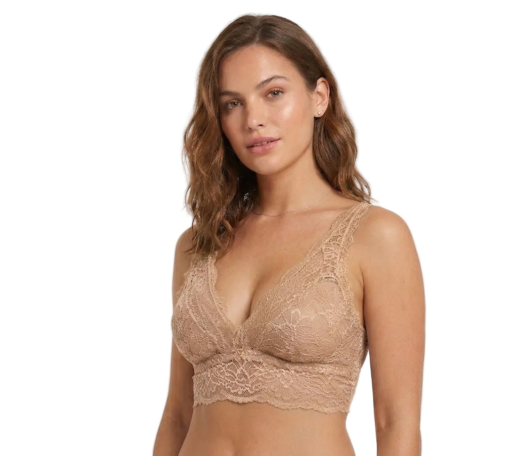 My Way Long Line Bralette Frappè