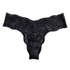 My Way Low Rider Thong Black