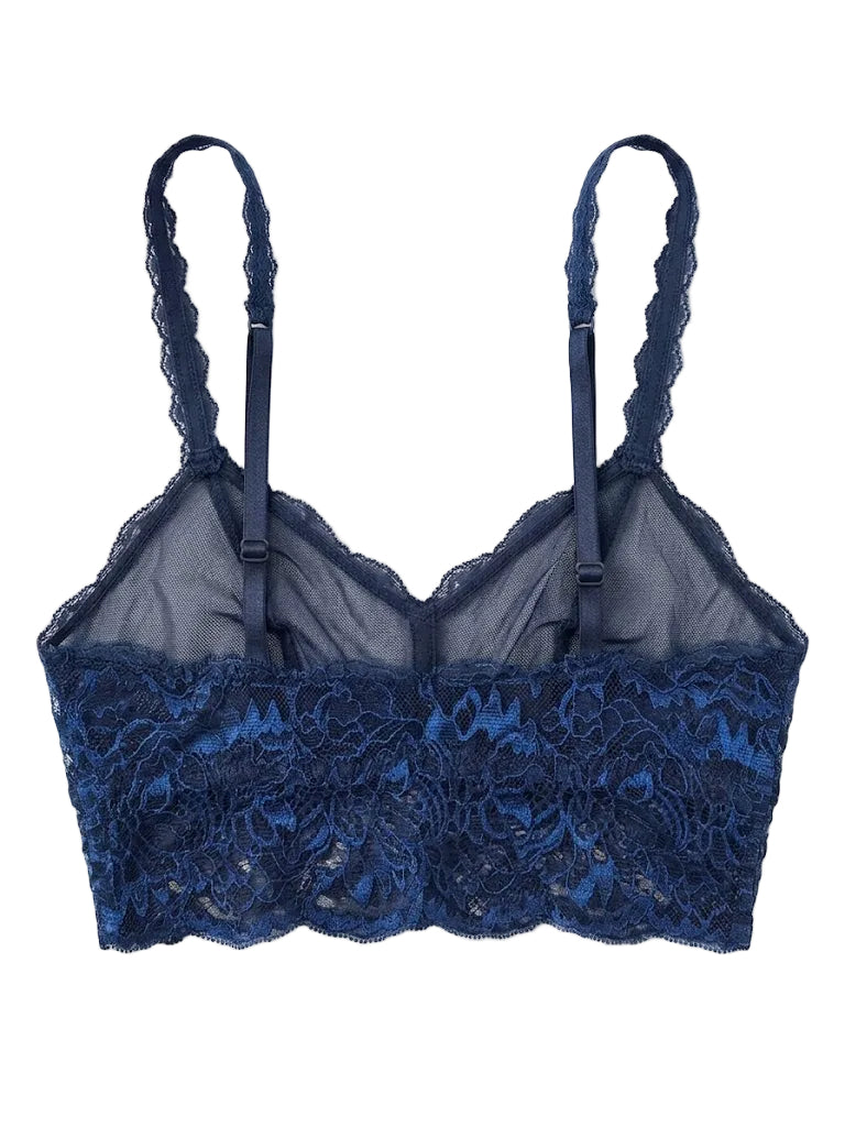 My Way Soft Crop Bustier Navy Blue