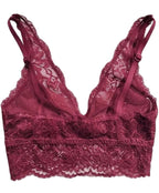My Way Long Line Bralette Beaujolais