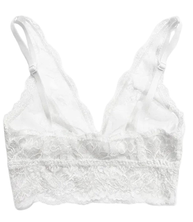 My Way Long Line Bralette Lucent White
