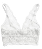 My Way Long Line Bralette Lucent White