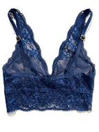 My Way Long Line Bralette Navy Blue