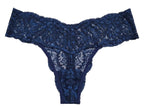 My Way Low Rider Thong Navy Blue
