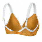 Valentina Cross Bralette Golden Yellow/White