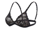 My Way Triangle Bralette Black