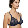 My Way Triangle Bralette Navy Blue