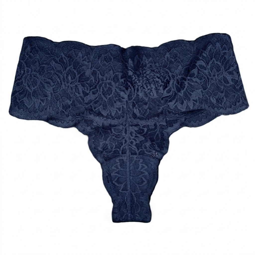 My Way Mid Rise Thong Navy Blue