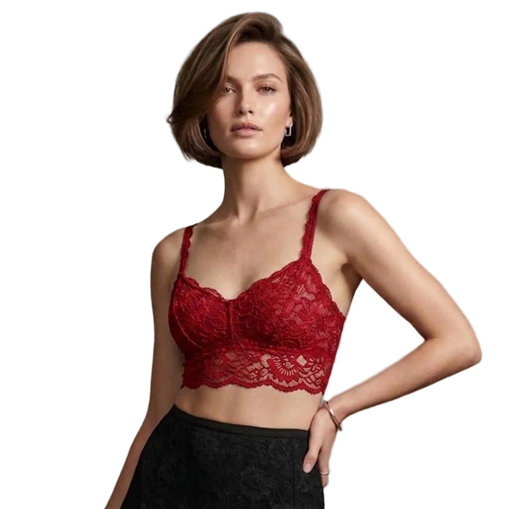 My Way Soft Crop Bustier Tango Red