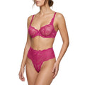 My Way Mid Rise Thong Fuchsia