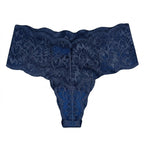 My Way Mid Rise Thong Navy Blue