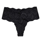 My Way Mid Rise Thong Black