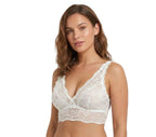 My Way Long Line Bralette Lucent White