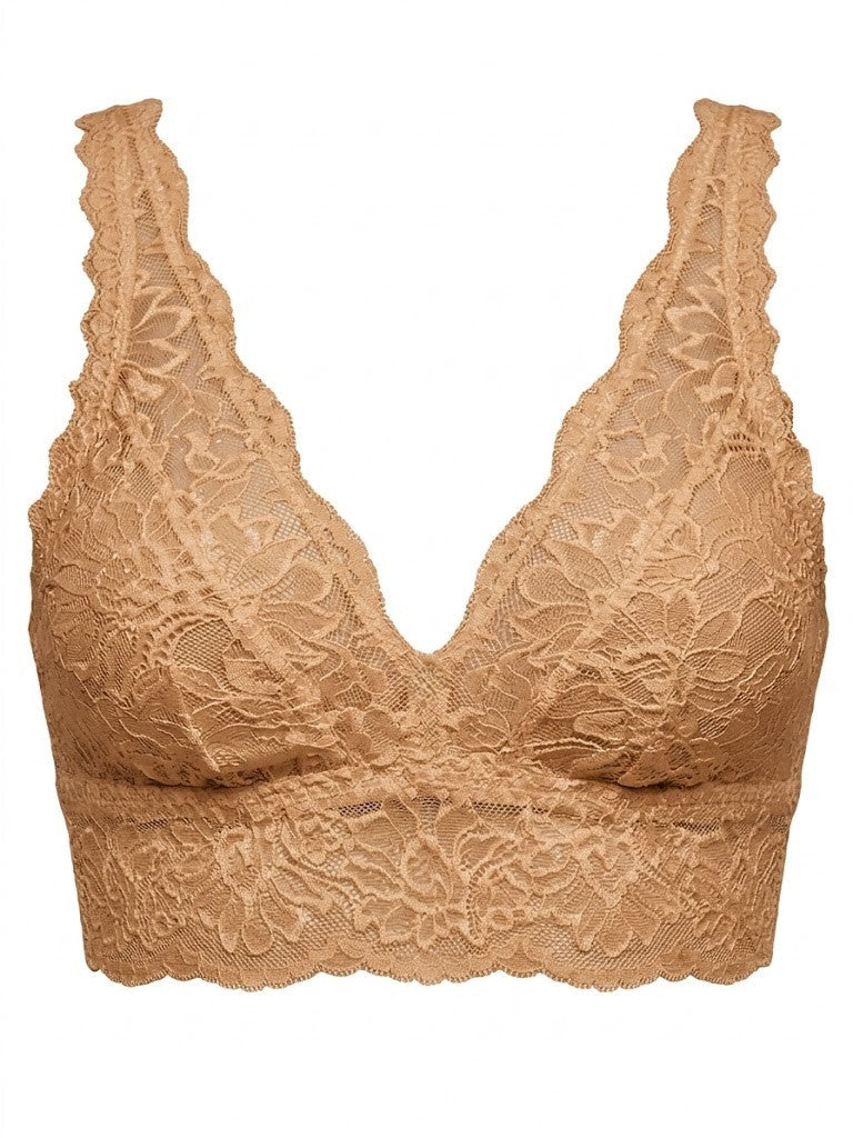 My Way Long Line Bralette Frappè