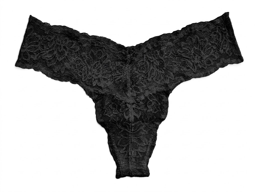 My Way Low Rider Thong Black