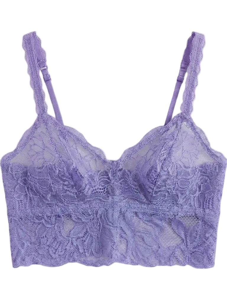 My Way Soft Crop Bustier Lavender