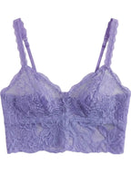 My Way Soft Crop Bustier Lavender