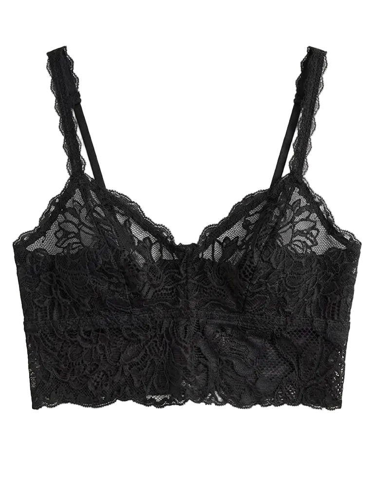 My Way Soft Crop Bustier Black