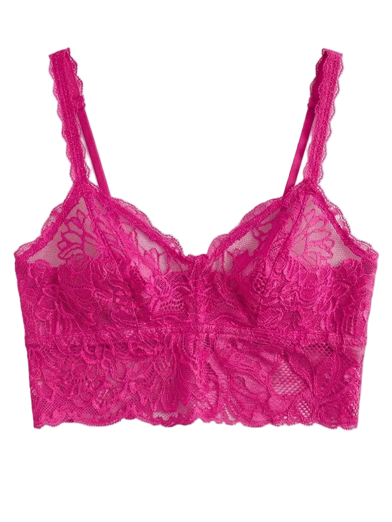 My Way Soft Crop Bustier Fuchsia