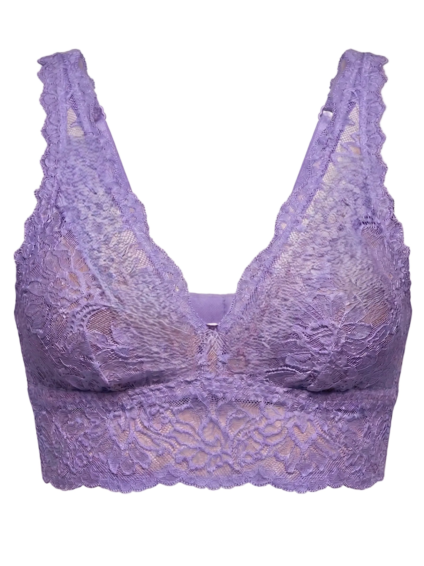My Way Long Line Bralette Lavender