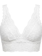 My Way Long Line Bralette Lucent White